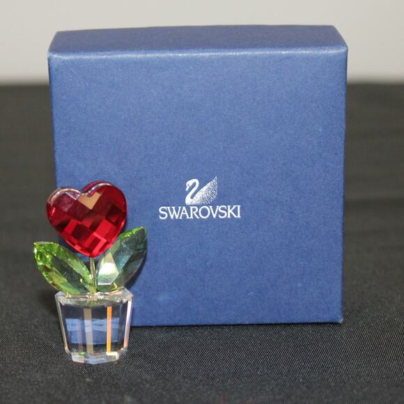 Authentic Swarovski Happy Moments Happy Flowers Heart #828014 NIB Valentine - Picture 1 of 10
